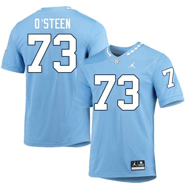 #73 Will O'Steen North Carolina Tar Heels College Football Jersey Stitched-Carolina Blue